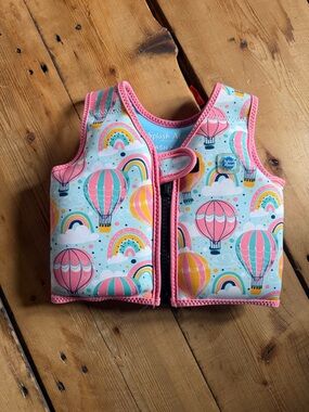 Splash About Kids Pink Hot Air Balloon Swim Vest